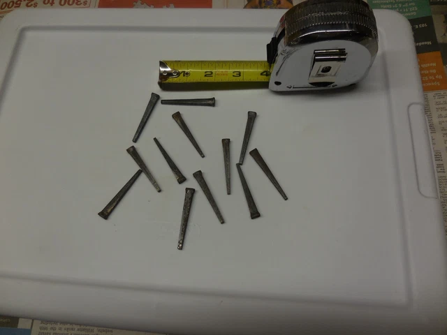 Antique Square Nails 1 Dozen 2" ( New Old Stock)