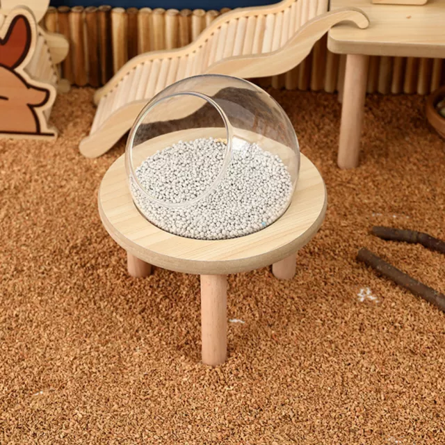 Sandbad Box Set mit Holzständer für Kleintiere