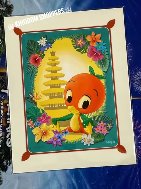 2024 Disney Parks Alex Maher Little Orange Bird Print 14x18”