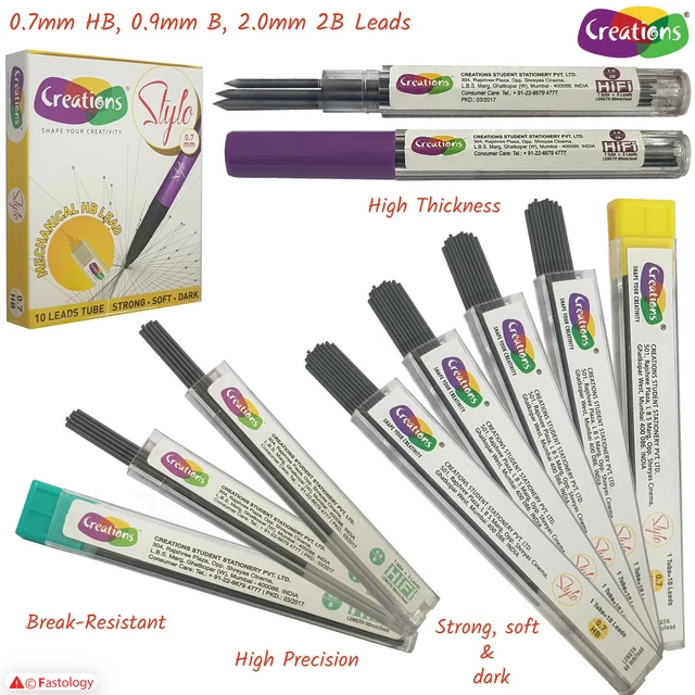 Pentel 0 7mm Size Hb Shade Hardness Pencil Refill Replacement