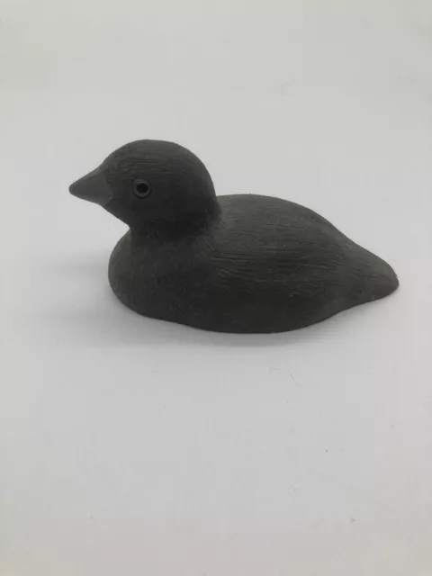 Hand Carved JENNINGS DECOY CO. LOON CARVED DUCK BIRD BABY Duckling Signed