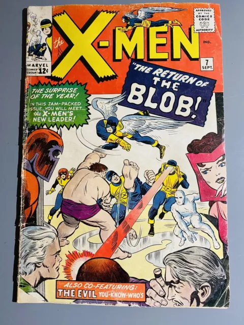 X-MEN #7 Marvel Comics 1964 2nd App. Blob Silver Age 1st print