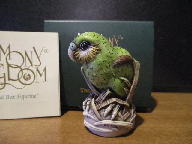 Harmony Kingdom Small Wonder Kakapo Parrot UK Made Box Figurine LE 400 RARE