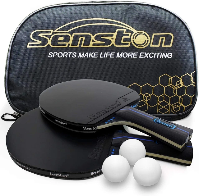 Senston Tischtennisschläger-set,Professional 2 Schläger Und 3,Ideal Für 2Spieler