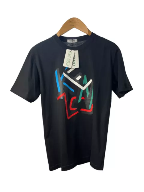 Kenzo Paris Rubberised Print Slim Fit Cotton  T-shirt Size Medium