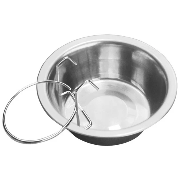 Metal-Perros-Mascota-Cuenco-Jaula-Jaula-Deslizamiento sólido, colgante 50