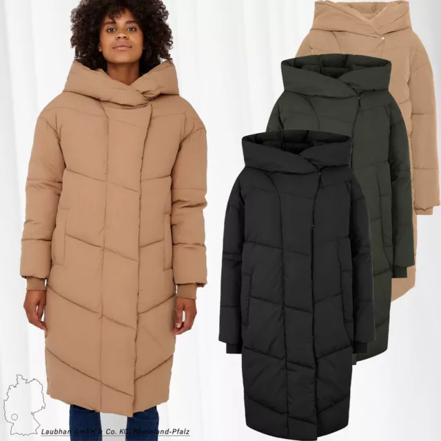 NOISY MAY Warm Womens Winter Quilted Jacket NMTALLY Long Padded Oversized Parka