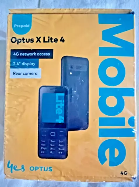 OPTUS X LITE 4 MOBILE PHONE Yes Optus Prepaid 4G 2.4" Display Rear Camera