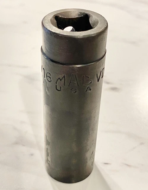 Mac Tools VDP226R 1/2" Drive 6 Point SAE 11/16 Deep Impact Socket USA