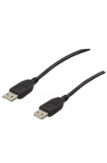 Câble usb 2.0 a mâle vers a mâle 2m noir