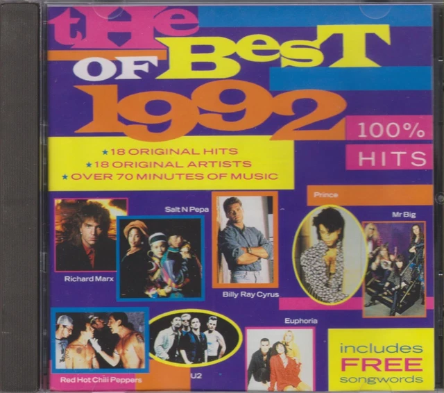THE BEST OF 1992 - 100% Hits - Various Artists CD $5.95 - PicClick AU