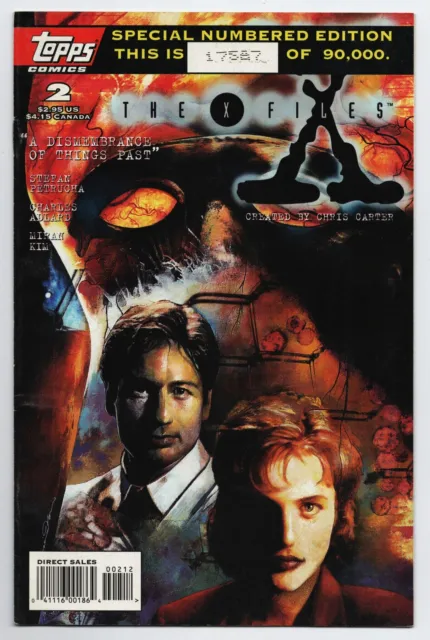 X-Files #2 Special Numbered Edition 2nd Print Topps 1995 FN-
