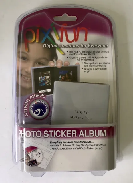 Álbum pegatina de fotos digital Pixifun nuevo en paquete creaciones digitales