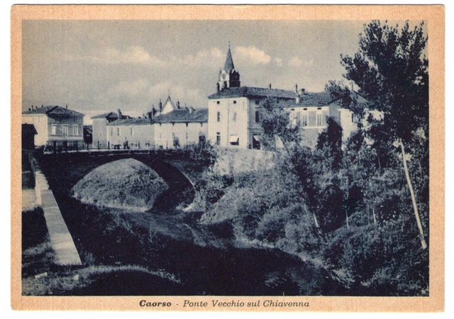 Cartolina - Caorso - Ponte Vecchio sul Chiavenna - FG - NV