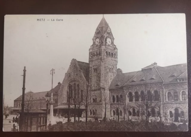 Cpa - 57 - Metz - La Gare