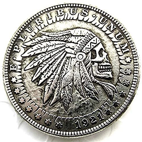 1921 Morgan Dollar Skull Zombie Skeleton Coins Craved