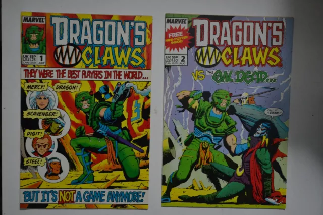 Dragon's Claw's Vol.1 #1, 2, 3, 4 June/Oct 1988 VF/NM Marvel Comics Lot 4 books