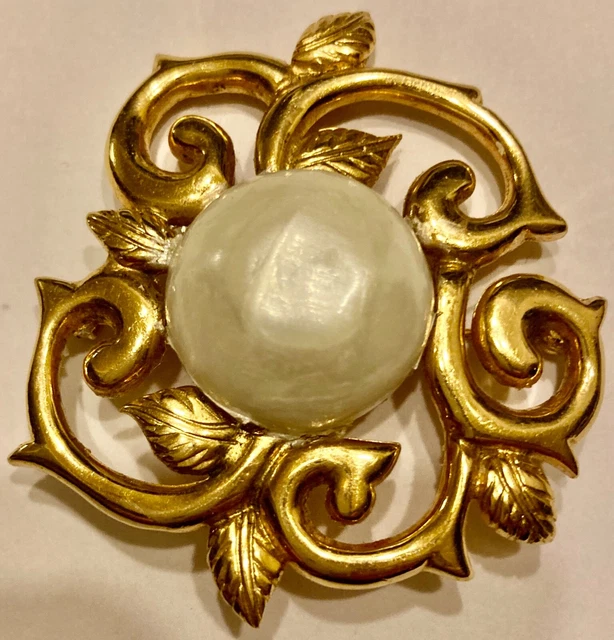 Broche Vintage Signée Claude Montana Pour Claire Deve - Résine Et Métal - Occasion