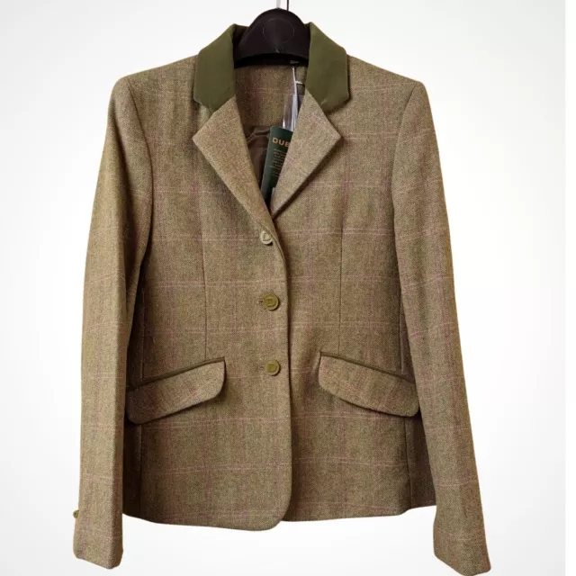 "Dublin Wolverton Maids Tweed Show Jacket Showing Hacking Olive 26" 28" 30" 32"