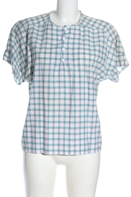 Camicia tradizionale GöSSL donna taglia DE 40 bianco-verde-rosa look casual