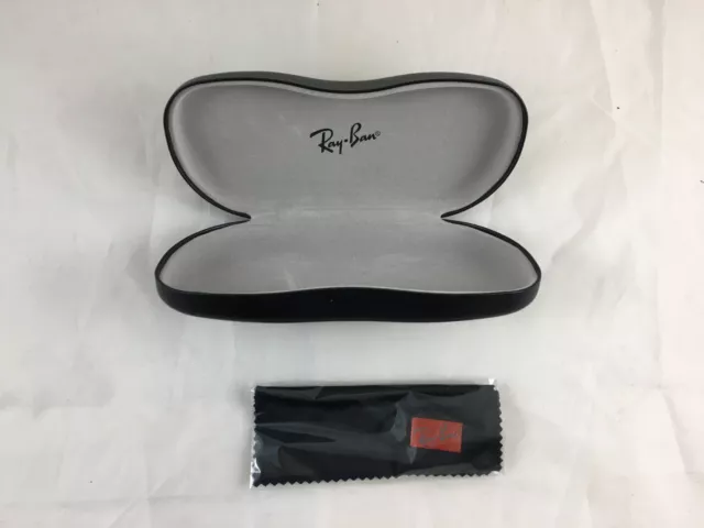 Etui Boite Boitier à lunettes rigide noir Ray Ban + chiffonnette glasses box N°2