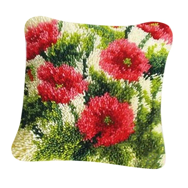 DIY Häkelkissen Set Mit Schildkröten Motiv - 43x43 Cm Bastelset Für Anfänger