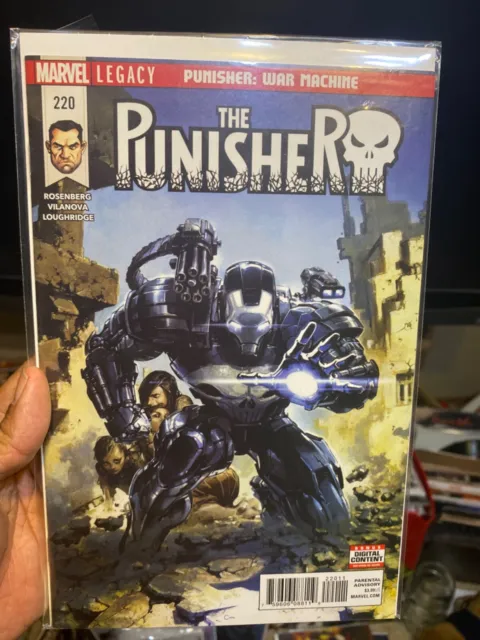 Punisher #220 (2018 Marvel Comics) First Printing ~ War Machine ~ High Grade NM