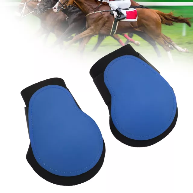 (Blue Hind Legs L) Horse Legs Guard Lightweight Secure Fit Breathable