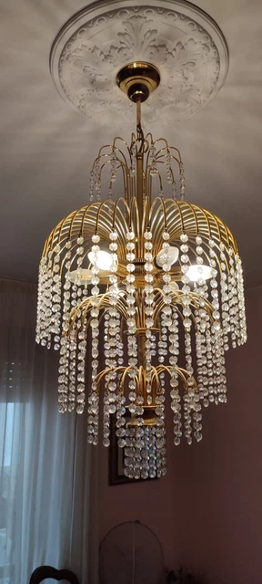 lampadario anni 90 + 2 lampade da comodino