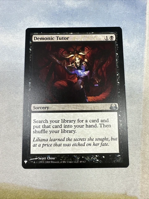 MTG Demonic Tutor Mystery Booster - Duel Decks Anthology, Divine vs. Demonic...