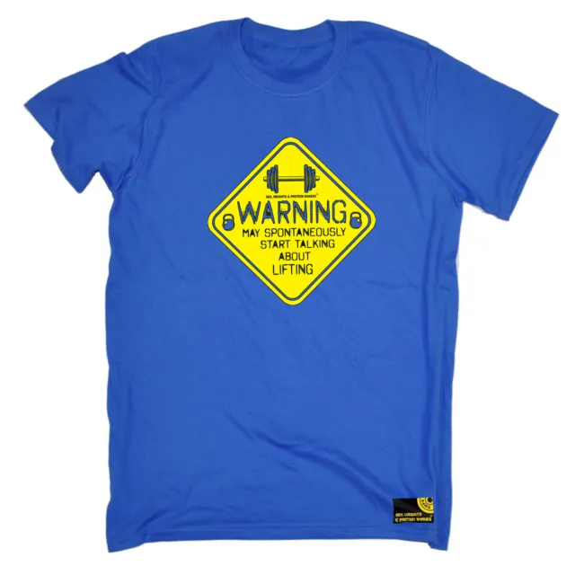 SWPS Gym Warning Start Talking Lifting Mens Funny Novelty Shirts T-Shirt Tshirts