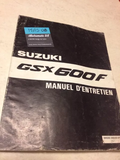 Suzuki GSX600F GSXF 600 GSX F  1989 manuel revue technique atelier français