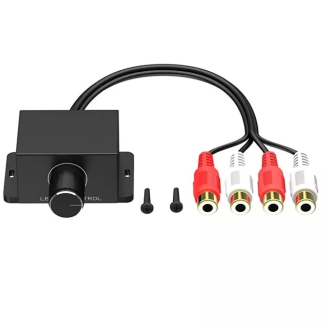 Bouton de contrôle du volume RCA noir élégant pour réglages audio de voiture