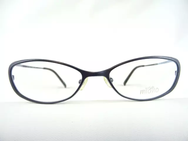 Brille Damenbrille blaugrau Brillengestell günstig mit schmaler Cateyeform Gr. S