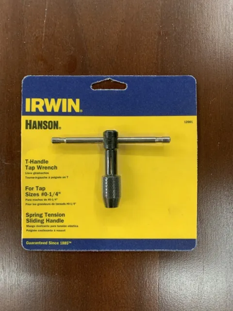 Hanson T handle Tap Wrench 0-1/4"  (#12001) New