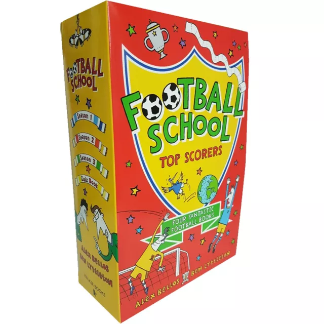 Football School Season Series Top Scorers 4 Books Collection Box Set Pack NEW