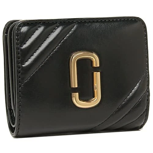 Marc Jacobs S131L01Fa21 001 The Glam Shot Medium Trifold Black