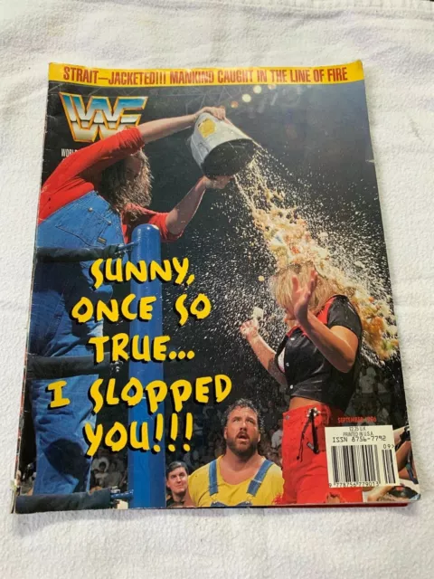 WWF WWE Magazine September 1996  Sunny Cover  + Poster  Good condiiton