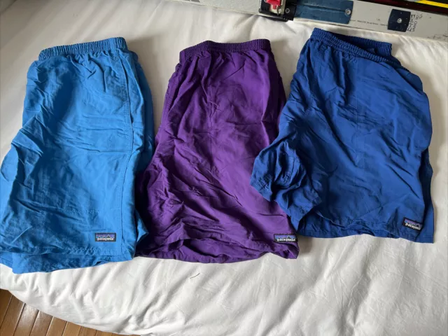 Lot of 3 Patagonia Men’s XL Baggies Shorts