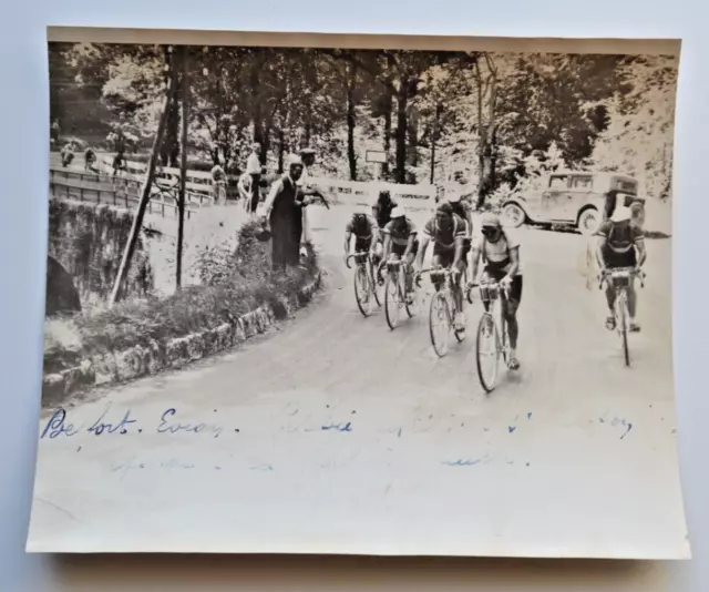 Ancienne Photo Cyclisme – Tour De France, Portrait Coureur Années 1930 (tirage Original)