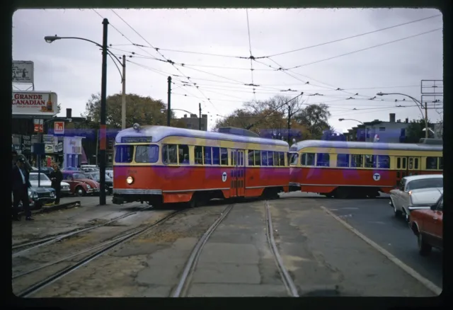 Boston Trolley Slide: Mbta 3004 Pcc Mu Train (1971 Original)