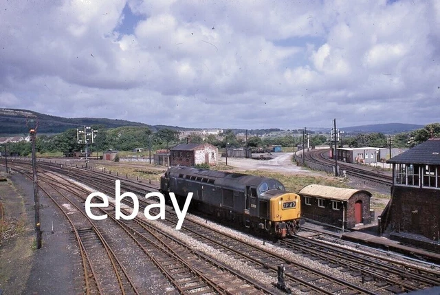 ORIGINAL 35MM RAILWAY SLIDE BR DIESEL D390 at CARNFORTH on 11/7/70. £4. ...