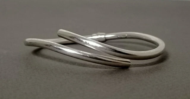 Bracelet Ancien En Argent Massif 925 Avec Zirconiums Synthétiques - Bijou Vintage Sert Et Poinçonné