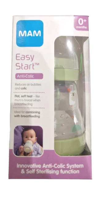 MAM Easy Start Self-Sterilising Anti-Colic Newborn & Baby Feeding Bottle 160ml