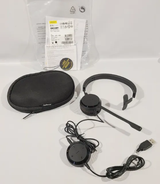 Jabra Evolve 30 II Mono MS Over the Ear Wired Headset - Black
