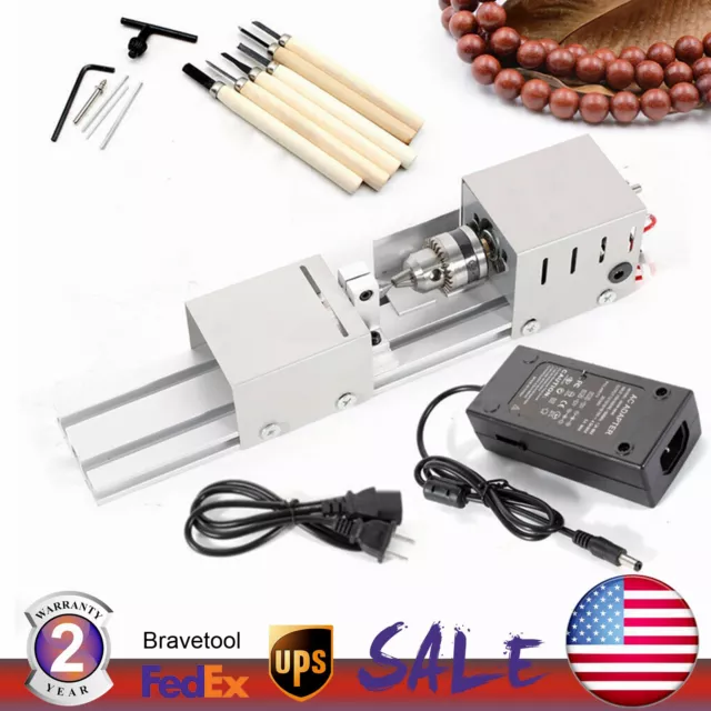 Mini Bead Lathe Small Milling Machine DIY Woodworking Grinding Polishing Tool