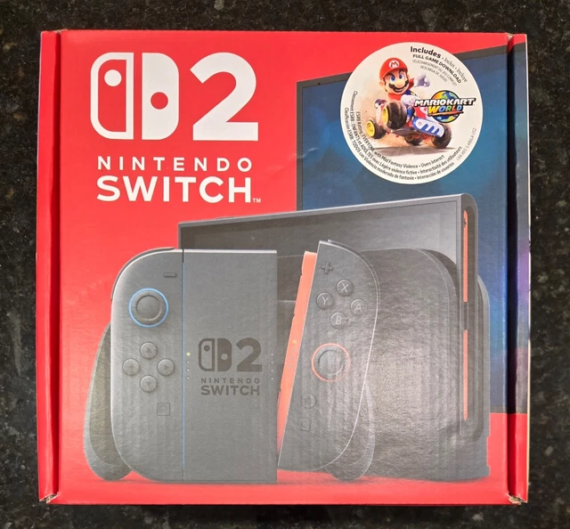 NINTENDO SWITCH 2 Console Mario Kart World Bundle IN HAND BRAND NEW ...