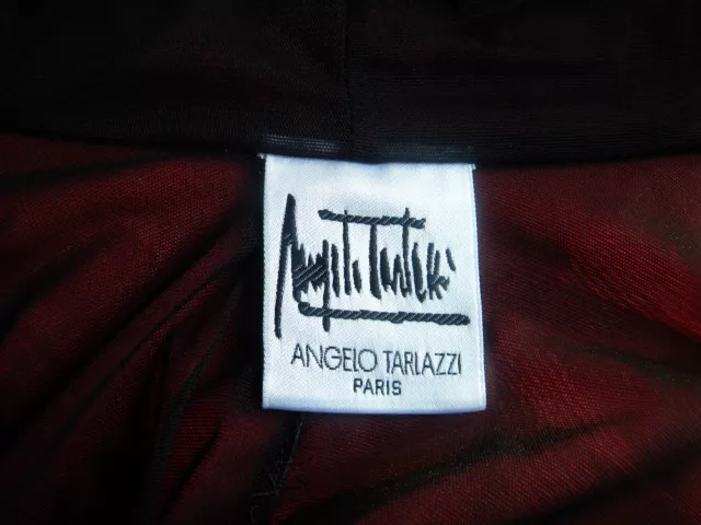 Angelo Tarlazzi Haute Couture Chale Cape Pour Soiree Taille Unique Noir 2