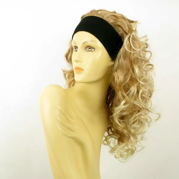 headband wig long curly  light blonde blond copper wick clear ODESSA 27T613