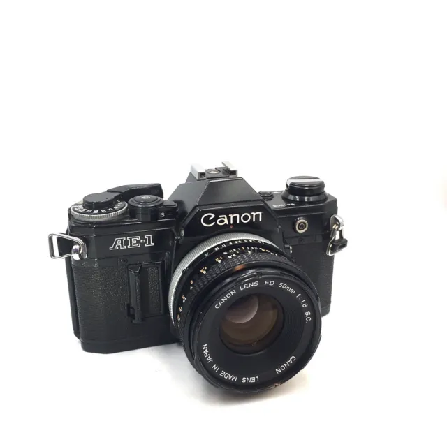 [For Repair or Parts] CANON AE-1 35mm SLR Film Camera + 50/1.8 S.C. from JAPAN